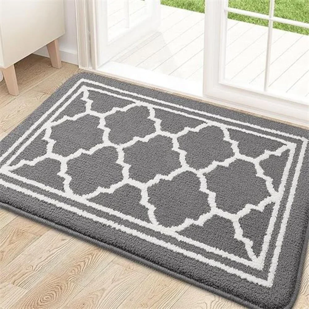 Indoor Door Mat, Resist Dirt and Absorbent Entrance Mat, Anti-Slip, Low Profile